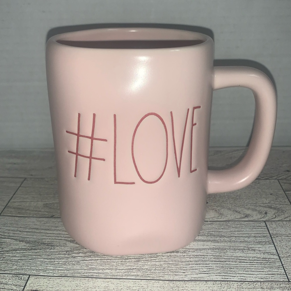 #LOVE Rae Dunn light pink mug